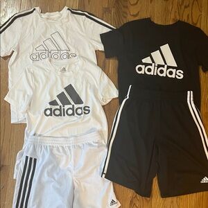 Adidas Kids' Black and White Tee Set